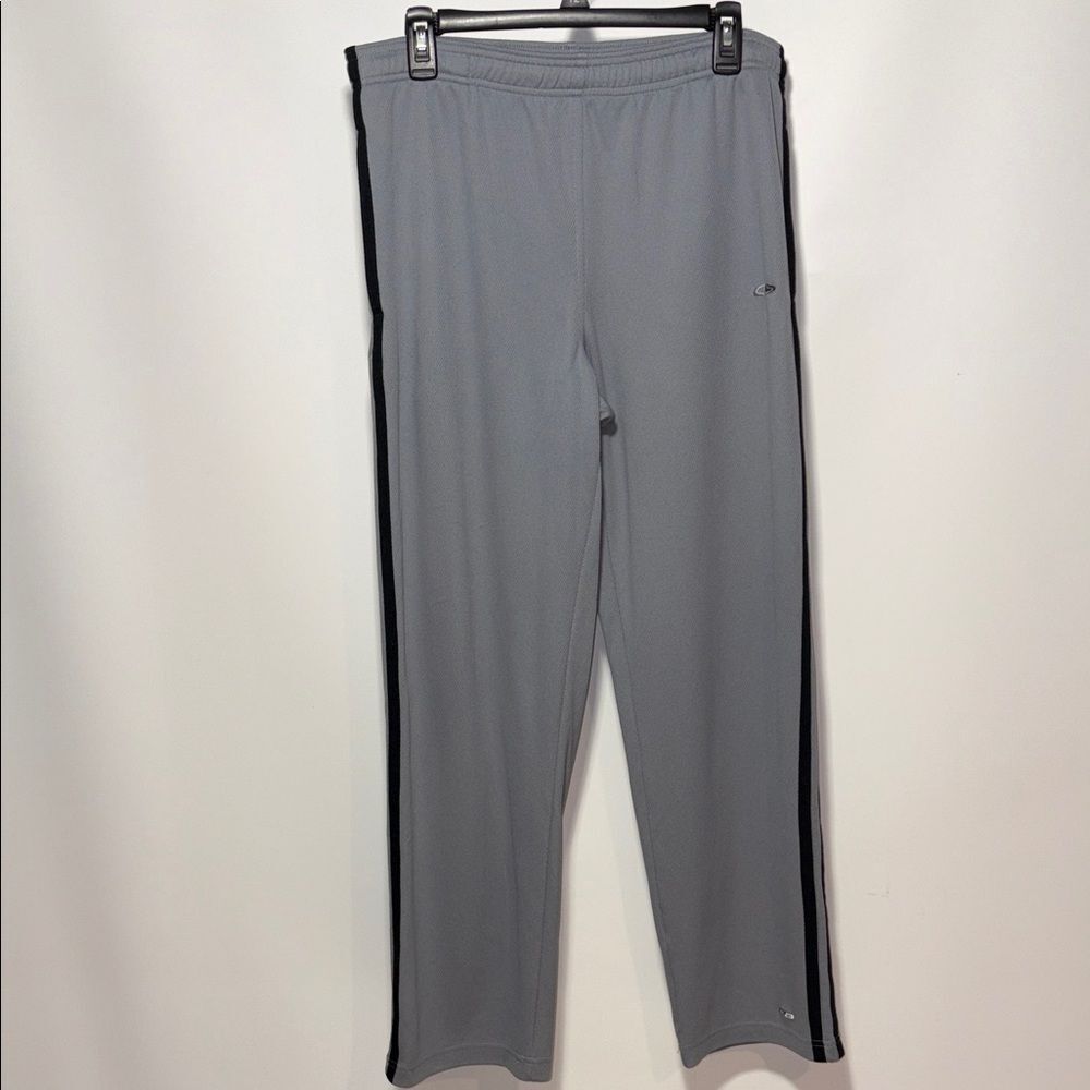 Champion Gray Joggers with Black Stripes